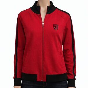 Ralph Lauren Vintage Women’s Crest Logo Red & Black Active Jacket Plus Size 2X